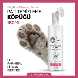 I Pet Natural Care Kedi Köpek Pati Temizleme Köpüğü – Fırçalı Pati Temizleyici, Hızlı Temizlik, Hijyenik Bakım