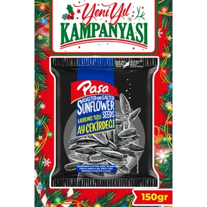 Paşa Kuruyemiş Kavrulmuş Tuzlu Ay Çekirdeği 150 gr (Siyah Ay Çekirdeği, Dakota)