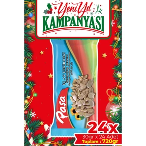 Paşa Kuruyemiş Kavrulmuş Ay Çekirdeği İçi 720 gr (24x30 gr), Tuzlu İç Ay Çekirdeği