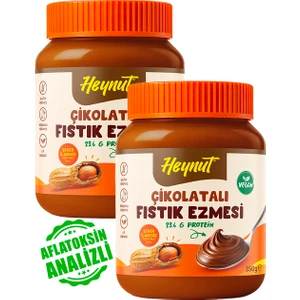 Şeker ilavesiz Çikolatalı Fıstık Ezmesi 350gr x 2 Adet