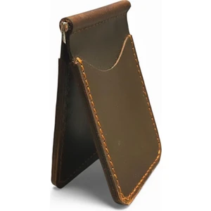 Parla Leather Cavana El Yapımı Hakiki Gerçek Deri Erkek Taba Cüzdan