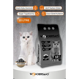 Aktif Karbon Süper Premium Kedi Kumu 10 Lt