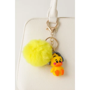 Sarı Peluş Sevimli Ördek Anahtarlık