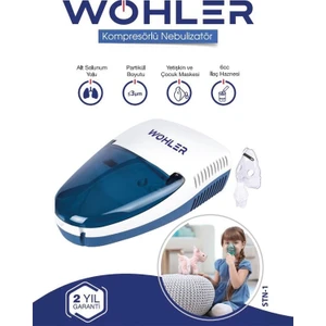 Kompresörlü Nebülizatör Hava Buhar Makinesi Cihazı