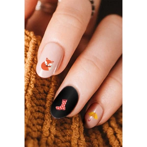 Karışık Şekiller Tırnak Dövmesi, Tırnak Tattoo, Nail Art, Tırnak Sticker