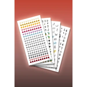 Tırnak Dövmesi Seti 4'lü, Su Transfer Geçici Dövme ile Harika Nail Art Tasarımları