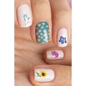 Botanik Tırnak Dövmesi, Tırnak Tattoo, Nail Art, Tırnak Sticker