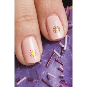 Renkli Şekiller Tırnak Dövmesi, Tırnak Tattoo, Nail Art, Tırnak Sticker