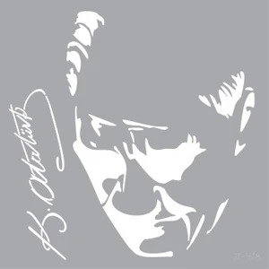 Atatürk -3 Stencil Tasarımı 30 x 30 cm , Boyama Şablonu