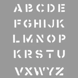 Büyük Harfler Stencil Tasarımı 30 x 30 cm