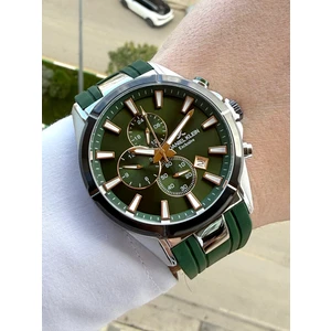 Daniel Klein Fonksiyonları Aktif Yeşil Silikon Kordonlu Erkek Kol Saati