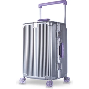 Boxy Pc Policarbon Orta Boy Valiz Silver-Mor