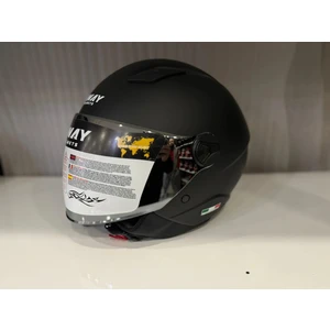 Kask Sway Sw 765 Matt Black (Gümüş Vizör)