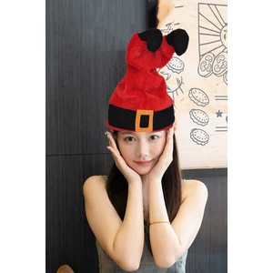 Patladı Gitti Yılbaşı Dans Eden Müzikli Şapka Müziğe Uyumlu Hareket Eden Parti Şapkası Kırmızı-Siyah