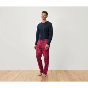 Erkek Pijama, Mavi/kareli