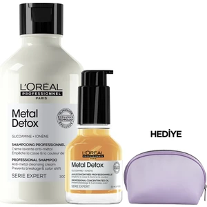 L'Oréal Professionnel Serie Expert Metal Detox İşlem Görmüş Ve Yıpranmış Saçlar Için Metal Karşıtı Saç Bakım Seti