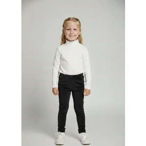 İnan Kids Kız Çocuk Fitilli Kadife Tayt - Siyah Rahat Kışlık Esnek Leggings