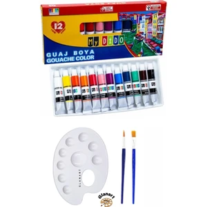 12 Renk Guaj Boya Başlangıç Seti (12X9 Ml)