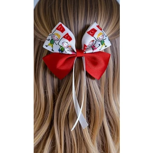 Türk Bayrağı Çocuklar Lastikli Saç Bağlama Tokası