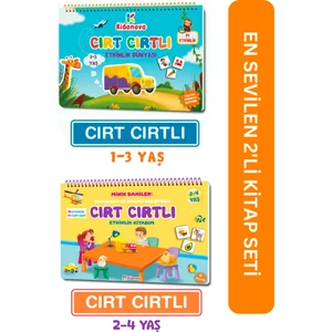 Minik Dahiler: Cırt Cırtlı Etkinlik Kitabım 2'li Set (1-3 Yaş, 2-4 Yaş)