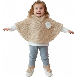 Kidsman Online Kapüşonlu Bebek Panço Takım