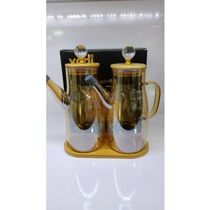 Ahşap Standlı 2licam Yağdanlık