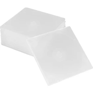 Ince Şeffaf Slim Kare CD Kutusu 10’lu Paket
