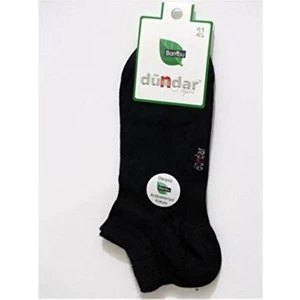 Unisex Siyah Bambu 6'lı Patik Çorap