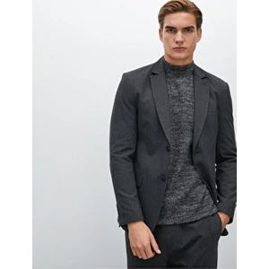 Blazer Ceket Çift Cep Detaylı Düğmeli