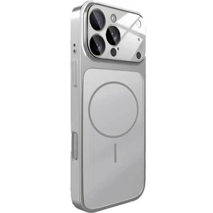 KVK Privacy iPhone 16 Pro Uyumlu 17 Pro Görünümlü Çevirici Kamera Korumalı Magsafe Destekli Kılıf Silver