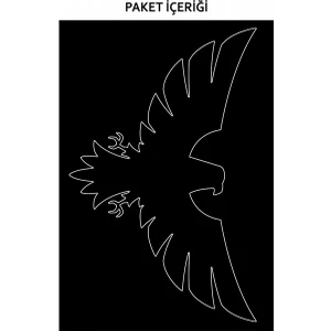 Eagle Araç Sticker 21x29 cm, Oto Sticker, Araba Sticker