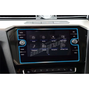 Passat 8 inç Navigasyon uyumlu 9H Temperli Ekran Koruyucu Cam