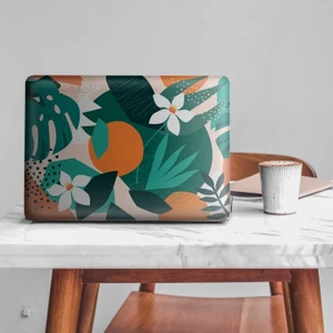 Artikel Çiçekli Tropikal Memphis Desen Notebook Sticker