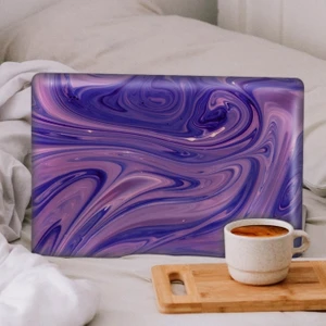 Artikel Mor Soyut Ebruli Notebook Sticker