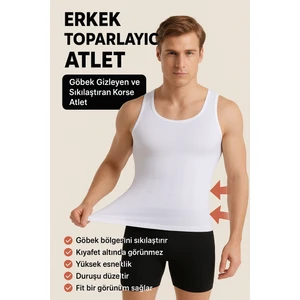 Erkek Göbek Toparlayıcı Korse Atlet – Ince Gösteren Dikişsiz Şekillendirici Atlet