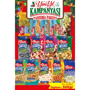 14LÜ Karışık Kuruyemiş Tanışma Paketi 500 gr – Mini Tadım Seti