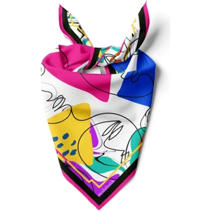 B19 Modabutik Kadın Silüet Desenli Bandana