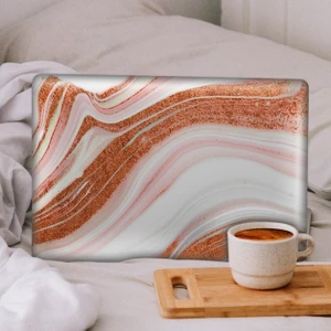 Artikel Pembe Altın Agate Dilimi Notebook Sticker