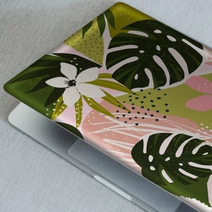 Artikel Yaseminli Tropikal Memphis Desen Notebook Sticker