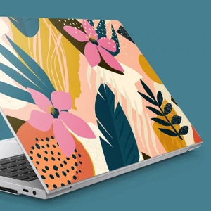 Artikel Yaseminli Tropikal Memphis Desen-2 Notebook Sticker