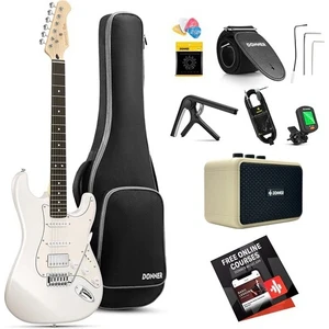 DST-152 Full-Size St Elektro Gitar Seti (Beyaz)