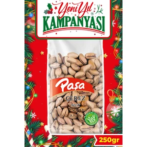 Paşa Kuruyemiş Kavrulmuş Antep Fıstığı Şeffaf Paket 250 gr