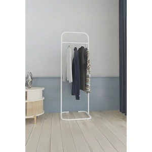 Metallica Concept Butik Dik Tekli Beyaz Konfeksiyon Askısı Ayaklı Askılık Elbise Askılığı