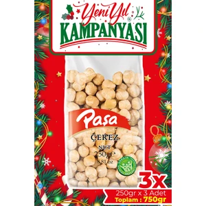 Paşa Kuruyemiş Kavrulmuş Fındık İçi 250 gr x 3 Adet