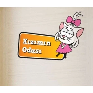 Kral Şakir Kral Şakir Kızımın Odası Sticker Oda Kapısı Sticker