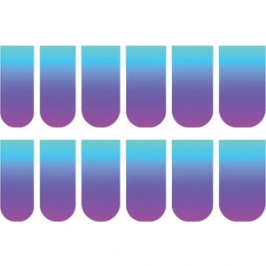 Mavi Ombre Tırnak Dövmesi