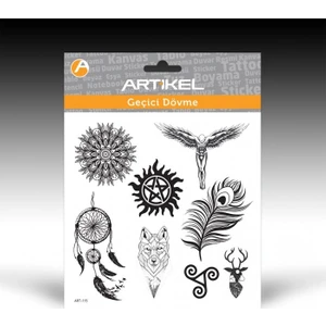 Artikel ART-115 Geçici Dövme 15,5 x 15,5 cm Geçici Tattoo