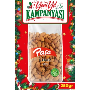 Paşa Kuruyemiş Çiğ Badem İçi 250 gr, Naturel Tuzsuz Çiğ Badem