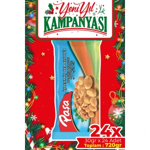 Paşa Kuruyemiş Kavrulmuş Yer Fıstığı 720 gr (30 gr x 24 Ad.), Tuzlu Yer Fıstığı
