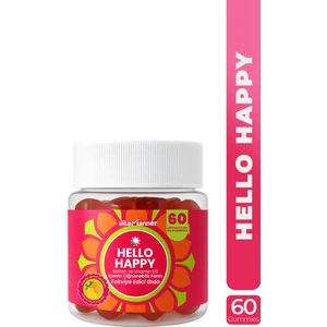 Hello Happy | Safran ve Vitamin D3 Içeren Çiğnenebilir Takviye Edici Gıda (60 Gummies)